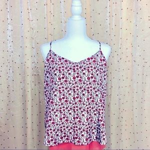 LOFT Floral flowy spaghetti straps M